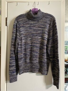 PRIA Marled Turtleneck Sweater marbled design